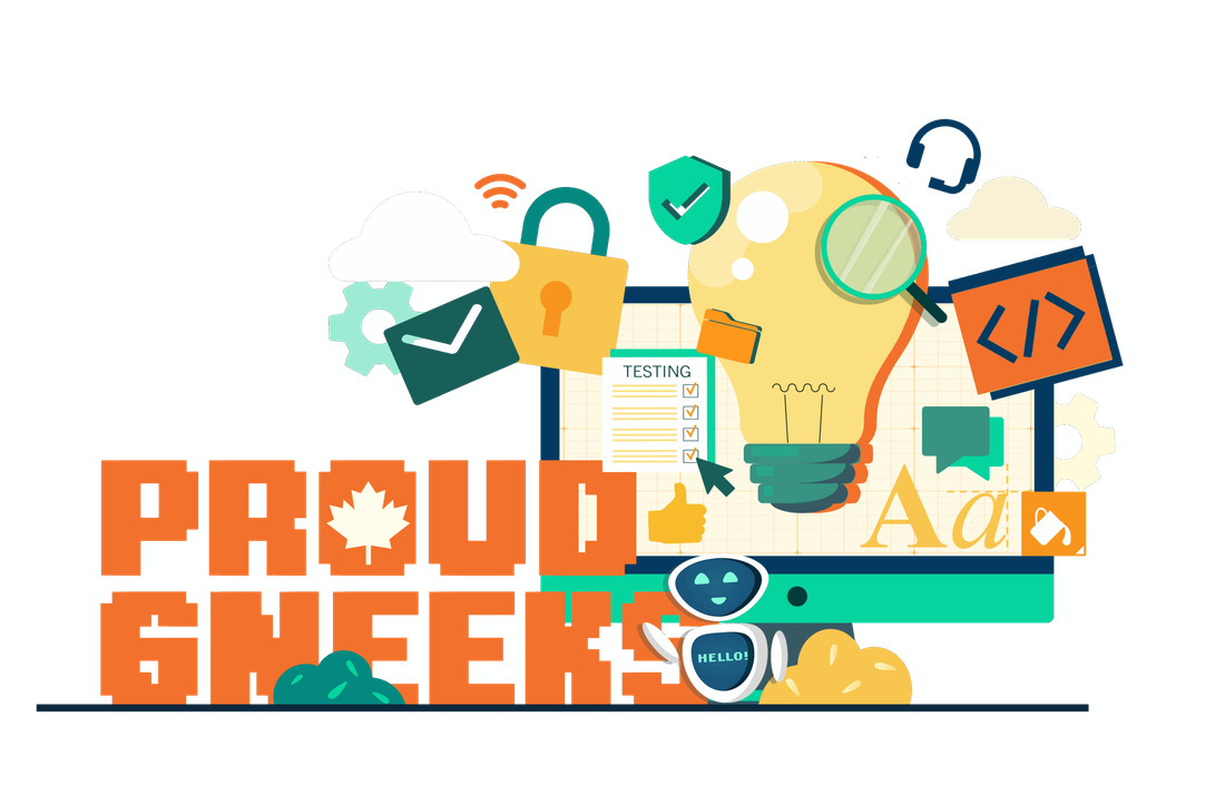 Proud Gneeks Canadian technology company illustration